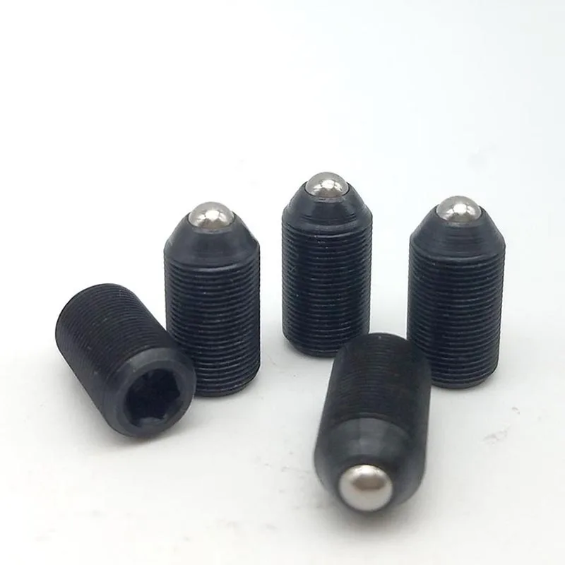 BMPJ Black Oxide Fine Thread Light Load Ball Plunger with Spring Inner Hexagon M3-M8