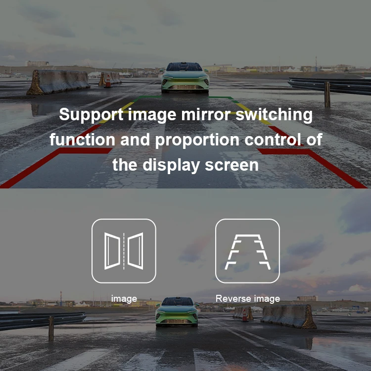 Wide-Angle 1/3 CCD IP69K Waterproof License Plate Camera 600TVL Night Vision Parking Sensor Reverse Car Camera