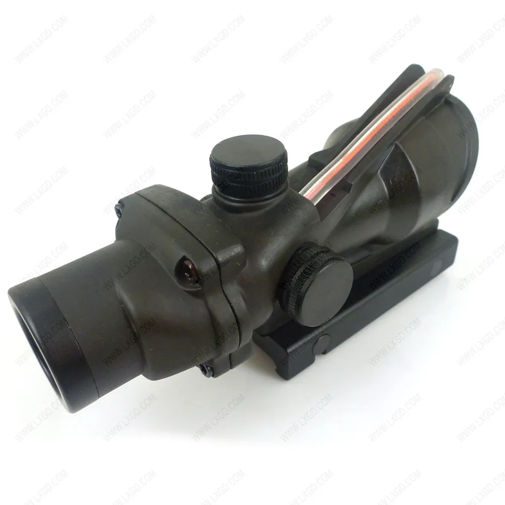 Phantom  4X32 Green real fiber scope with reticle