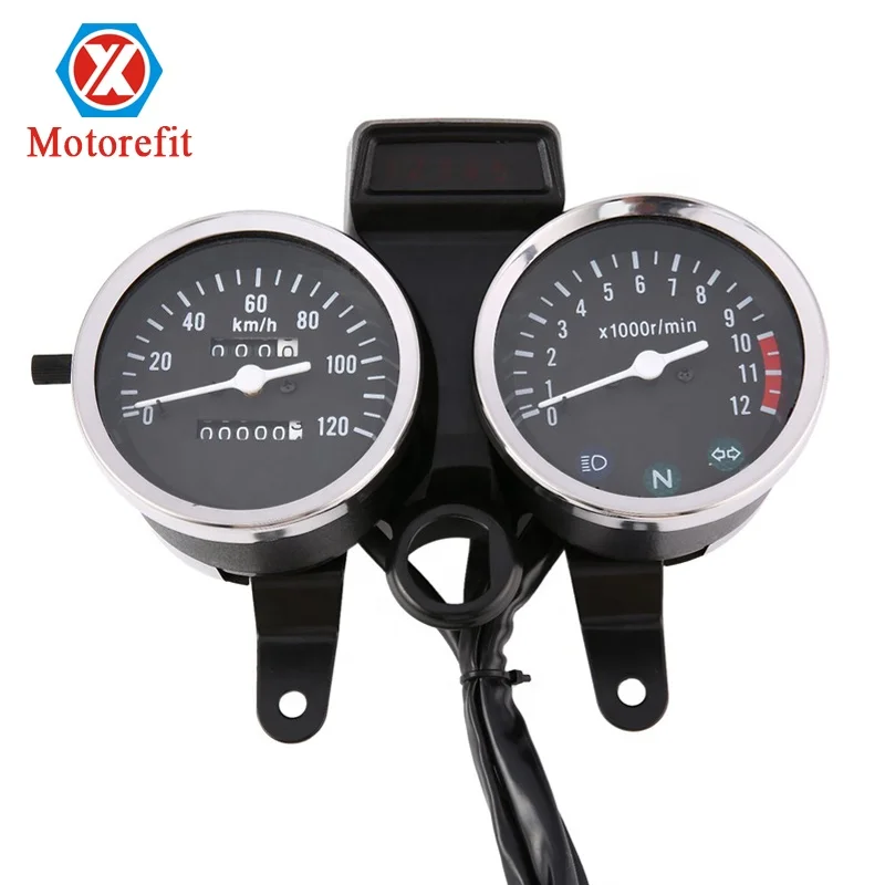 RTS Motorcycle Speedometer Odometer Motorbikre Tachometer Meter Gauge for Suzuki GN125 HJ125-8 LED Modified Accessories
