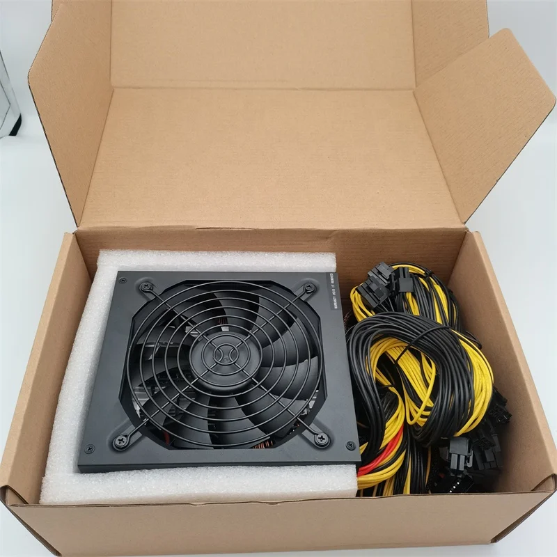 ATX 90Plus Gold Platinum 2000w Mute PSU Computer Fan Case Server Power Supply 2000W for Graphics card 24pin atx Quietly Mute psu