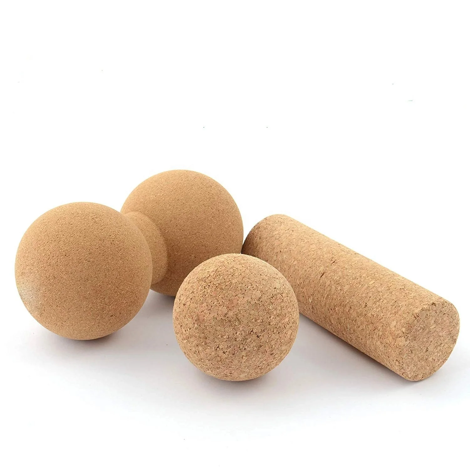 Muscular Relaxation Massage Cork Yoga Ball Eco-Friendly 100% Cork Yoga Massage Ball for Fitness Exercising