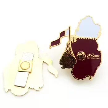 Lapel Pin Metal Badge For Company School Uniform Custom Metal Staff Magnetic Pin Wing Sword Badges Manufacturer