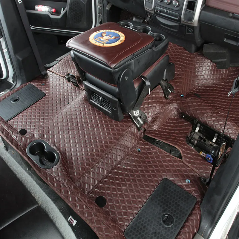 Customized 360 soft bag with full coverage genuine leather car pickup pad suitable for Dodge Ram 2014-2024
