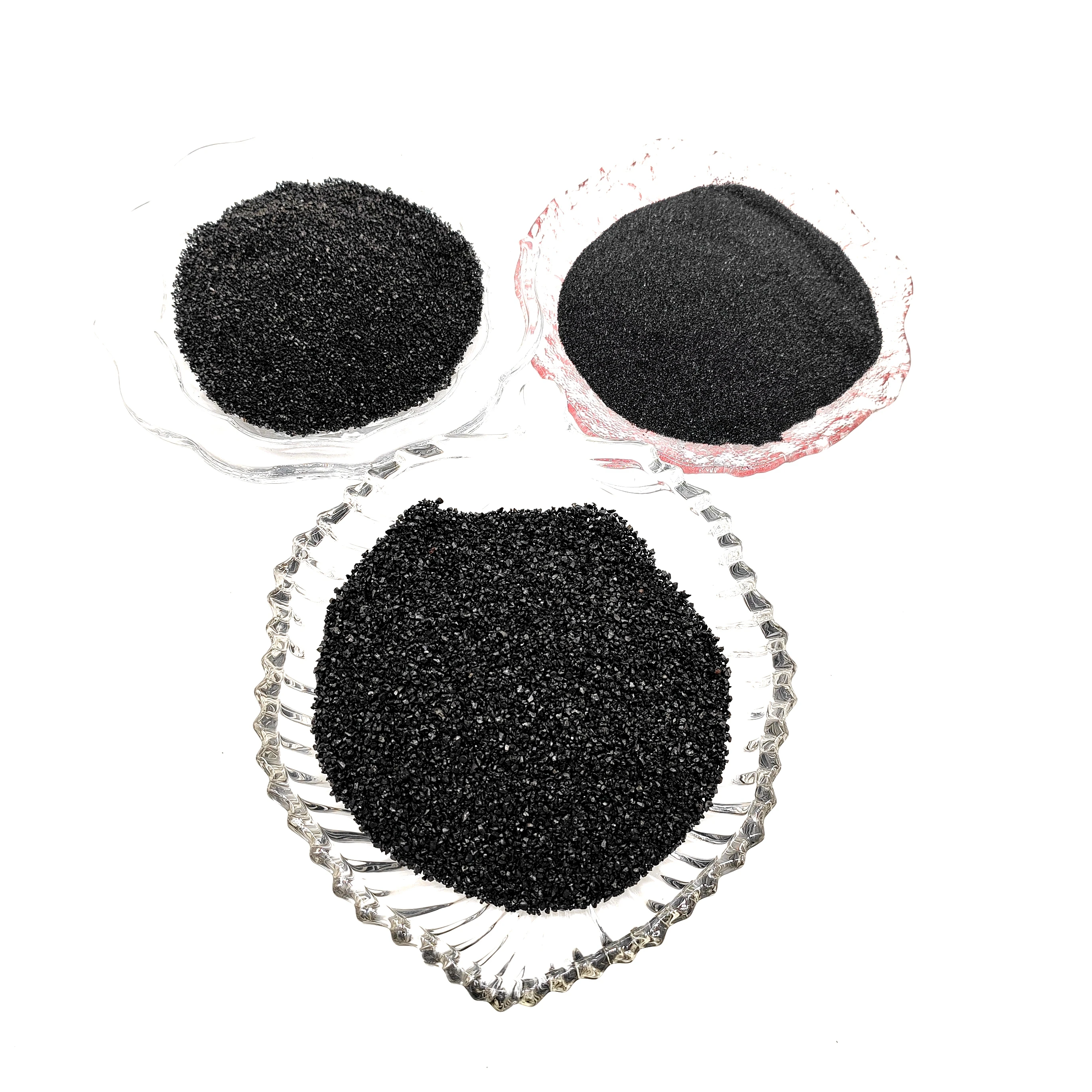High hardness copper ore copper slag sand bright black emery used for sandblasting