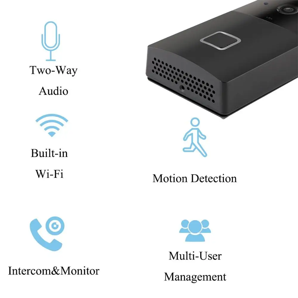 2020 1080P Smart Home Tuya Wifi Visual Video intercom outdoor Wireless smart Doorbell Ring HD Camera With Real-Time 2-Way Talk