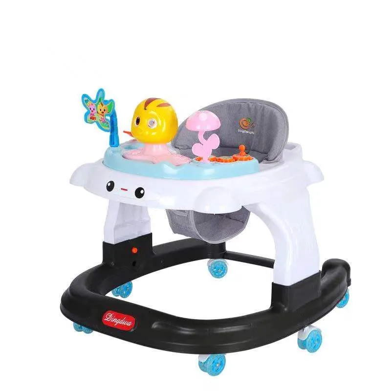 The new listing 4 in 1 baby walker plastic strollers walkers pre shoes car price swivel wheels baby walker with Music