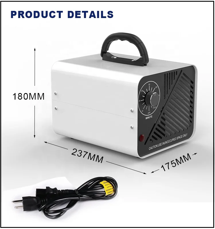 Portable Ozone Generator Air Disinfect Ozone Machine Ozone Sterilizer For Home Car and Farm