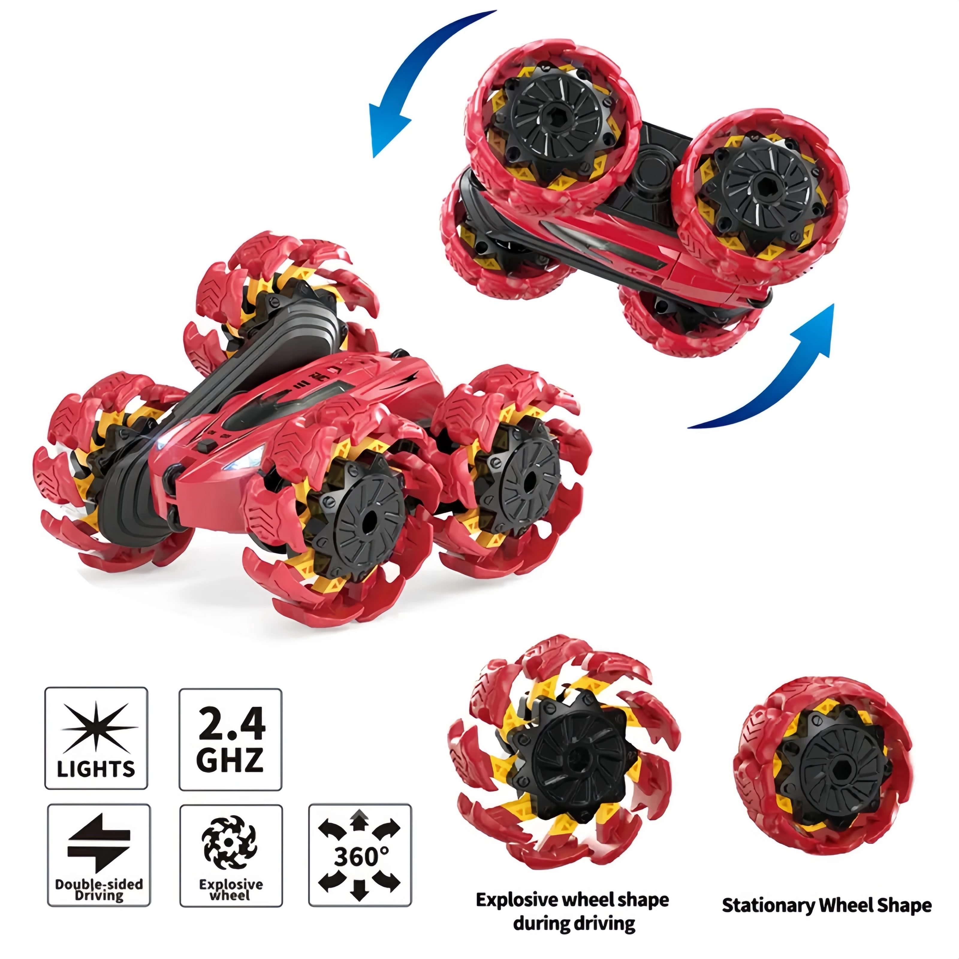 2.4G Factory Manufacture Electric Remote Control Car Toy HOT Explosive Wheel Rock Crawler 4x4 High Speed Rc Car