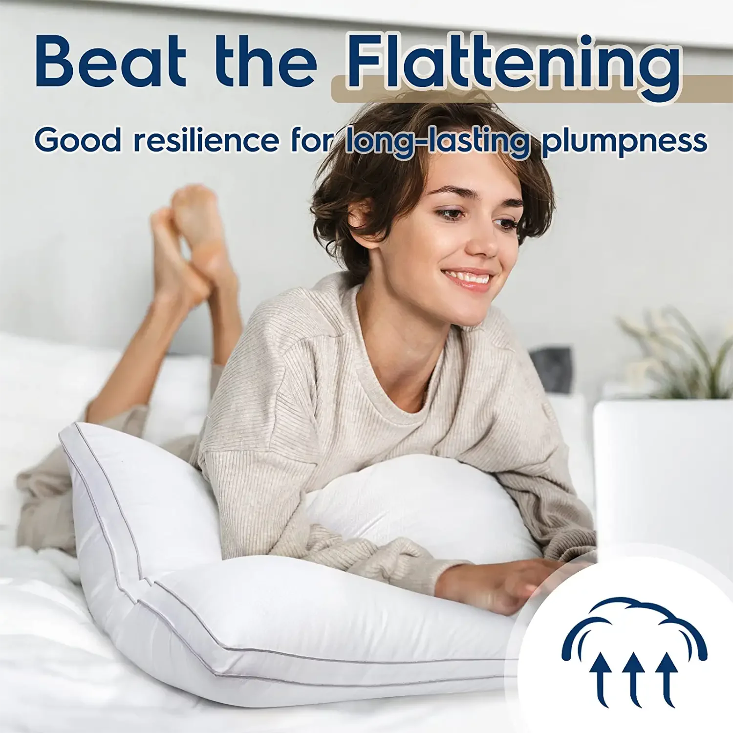 High quality 3d sleeping tube pillow hotel cushion pillow for good sleeping