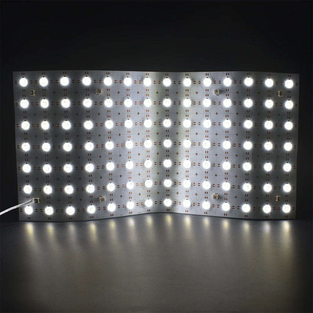 Cuttable Flexible led sheet light panel 250*250mm 490*245mm smd2835 5050 24V lens led back light sheet waterproof for marble