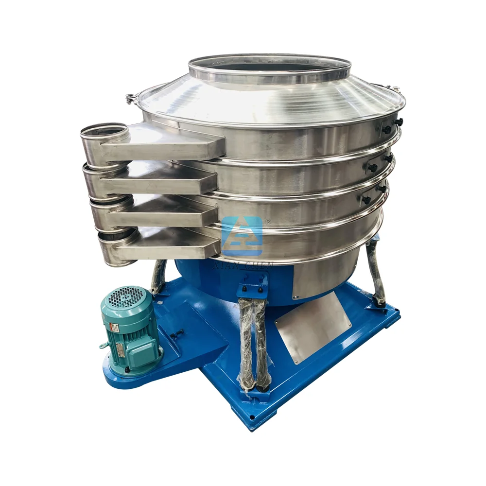 Henan Xinxiang XCYB1200 Food grade sand sublimation Rotary tumbler vibrating screen sifter vibro swing sieve screener machine
