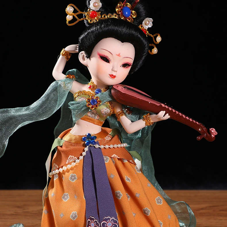 Good quality Antiquity ornament Handmade Cultrural Doll Dunhuang Flying Fairy Chinese  Beijing Silk Dolls