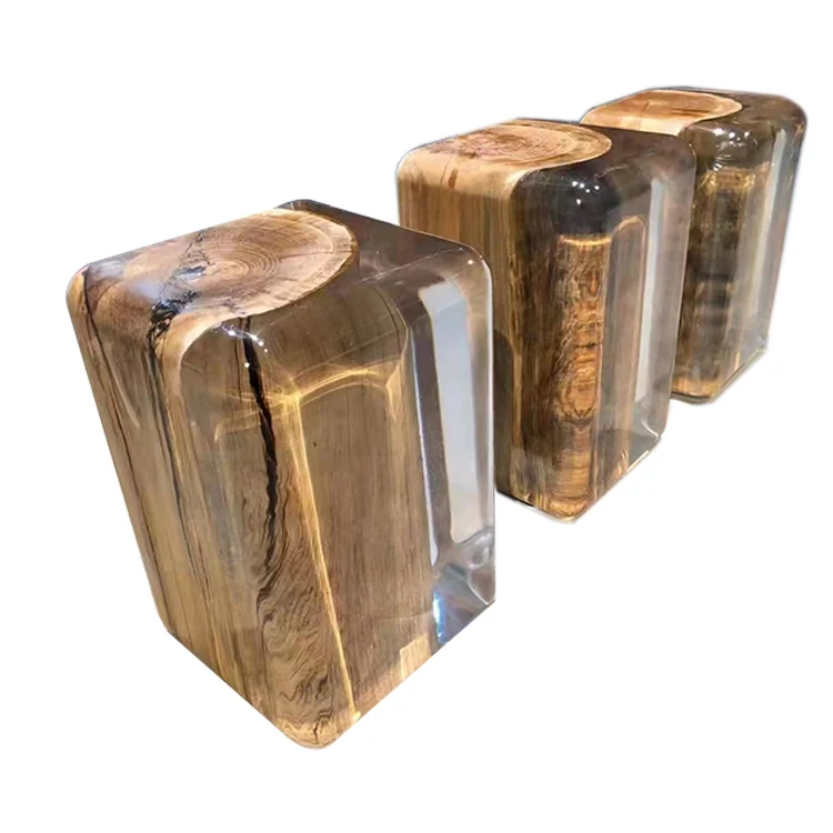 Custom Creative Design Transparent Resin Craft Naked Goddess Statue with Flowers