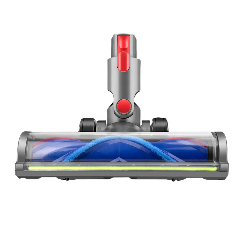 For D yson V7 V8 V10 V11 V15 Vacuum Attachment Quick Release Motor Head Brush With LED Dust Lights With Switch Lock