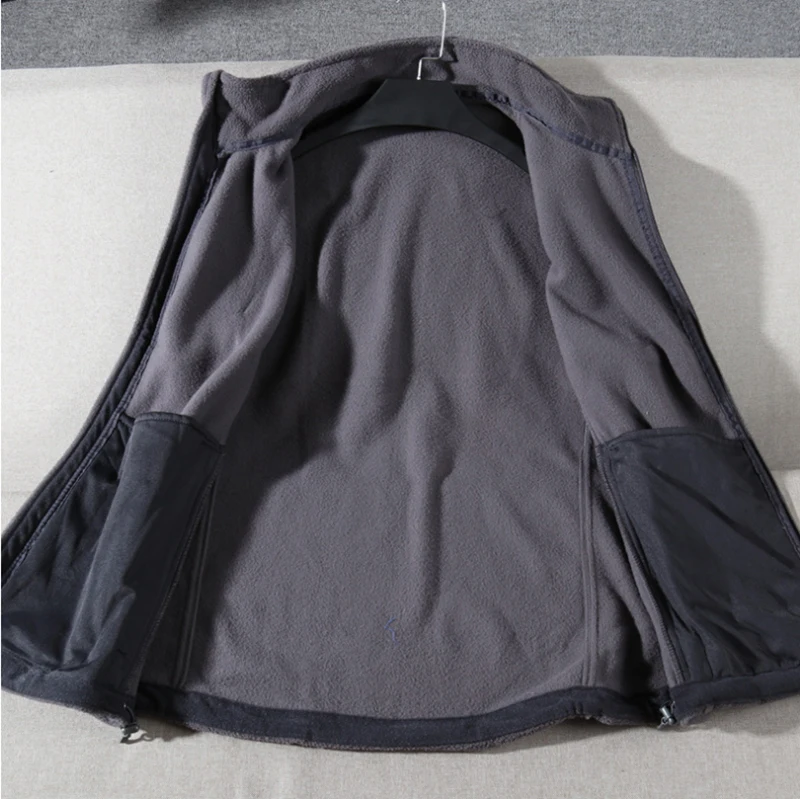 Новинка ветрозащитные осенне-зимние куртки без рукавов флисовый мужской жилет УНИВЕРСАЛЬНЫЙ ЖИЛЕТ