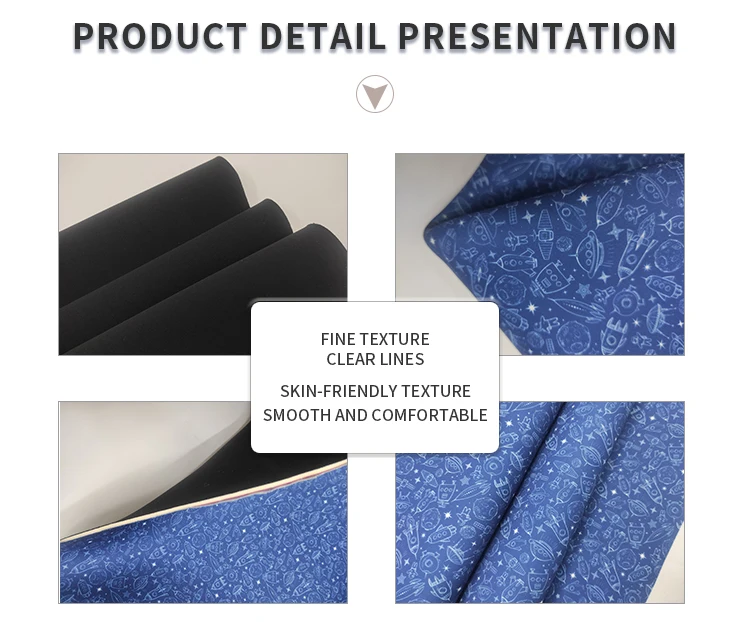 Factory Outlet Neoprene Roll Material 1mm 2mm 3mm Breathable Neoprene Fabric Rubber Sheets