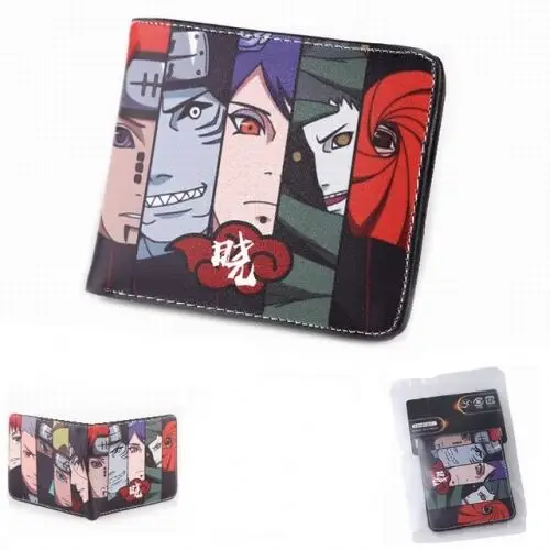 30 Styles Hot Japanese Cartoon N RUTO BORUTO Cartoon Pattern Kakashi Gaara Uchiha Itachi Anime Coin Wallet PU Purse