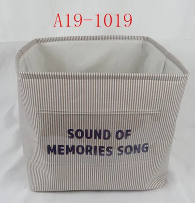 
wholesale fabric basket home usage organizer folding stocked 3 pcs set canvas storage basket with handle 