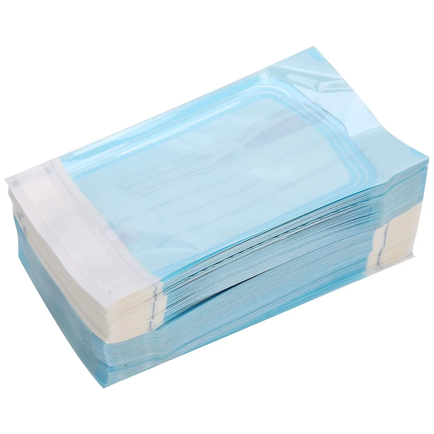 SJ Self Sealing Cleaning Pouch Dental Storage Bag Paper Blue Film Sterilizing Bags for Tattoo Dental Instrument Tool