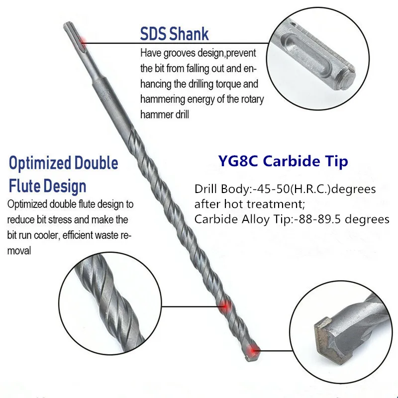 SDS drill bit, SDS plus 6X110