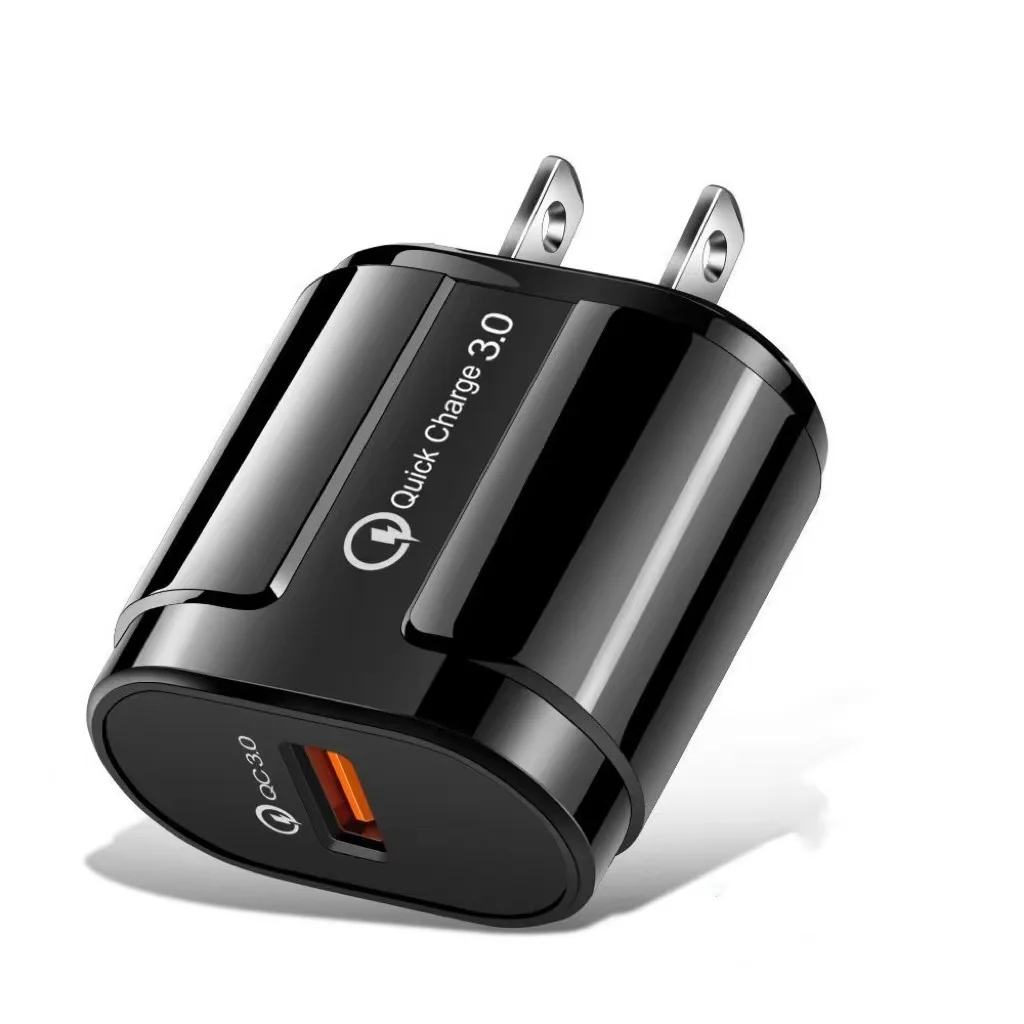 Fast Charger 18W 3A QC 3.0 USB Charger Quick Charge QC3.0 Wall Adapter EU / US Plug Mobile Phone Charger