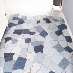 Custom Nordic Doormat Easy To Handle Waterproof Pvc Washable And Cut Into The Door Mat