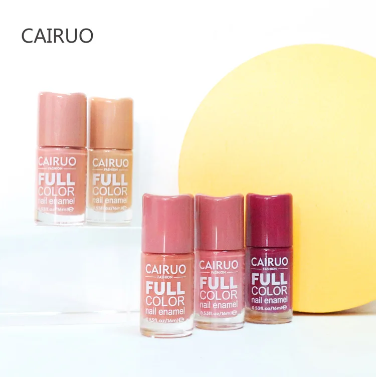 Private Label 16ml Not Peel Off Halal Vegan OEM Non Toxic quick-drying  Beauty Color Origin Nail Polish without UV lamp dry