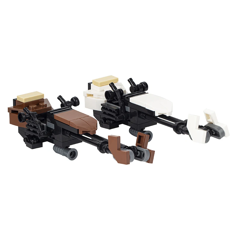 MOOXI Transporter Clone Speeder корпусный велосипед летающий мотоцикл снегоход тредспидер переноска космические войны кирпич детская игрушка