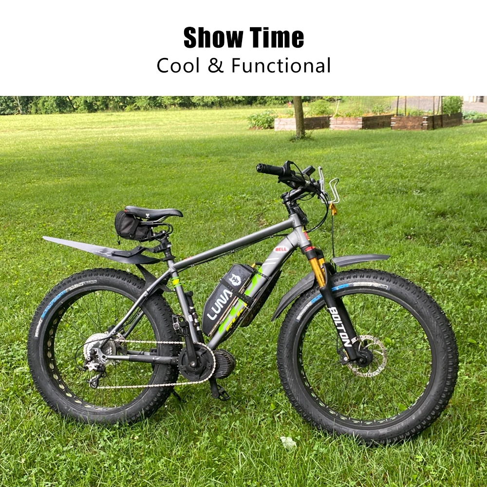 Fat Bike Fenders  20' 26' Front Rear Set Cycling Fat Tire Mudguard for Snow Mountain Electric Folding Dirt Bikes Mud Guards