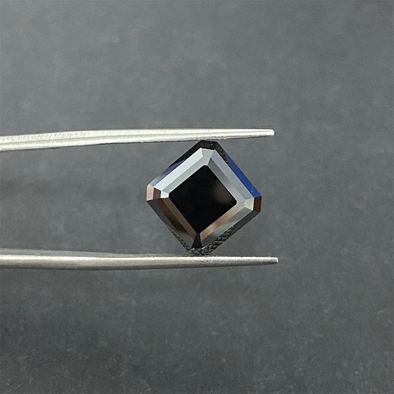 HMOIS  Asscher shape gia certificate VVS1 blue EF color moissanite diamonds