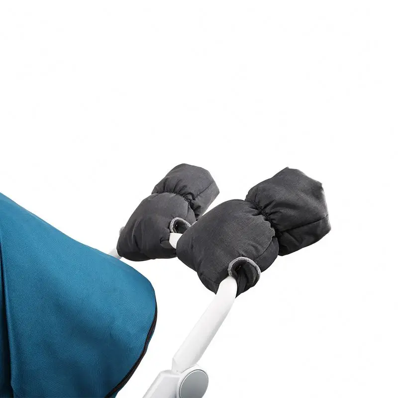 Waterproof Anti-freeze Plush Thick Stroller Hand Muff Winter Stroller Hand wrap for Parents