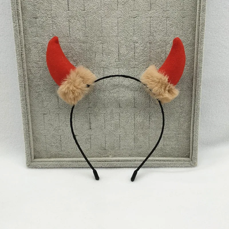 
2019 Diademas de Cuernos de Diablo de Halloween Traje de Diablo Diadema de Orejas de Diablo para Accesorio Traje 