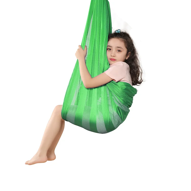 Indoor Outdoor Children Fitness Swing Super Soft Mesh Breathable Hammock Hanging Chair