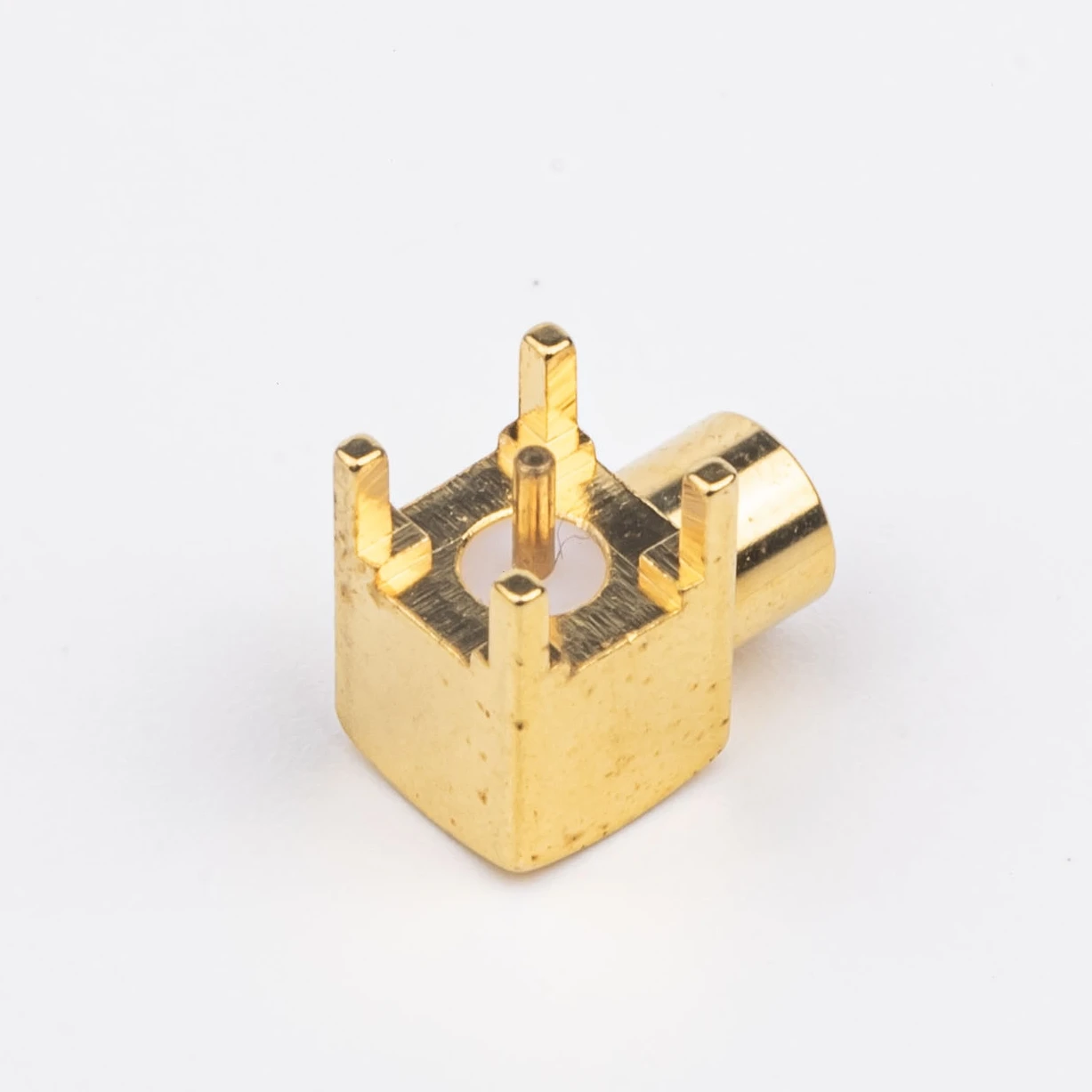 female jack right angle gold plated for solder with RG cable RF coaxial MCX connector