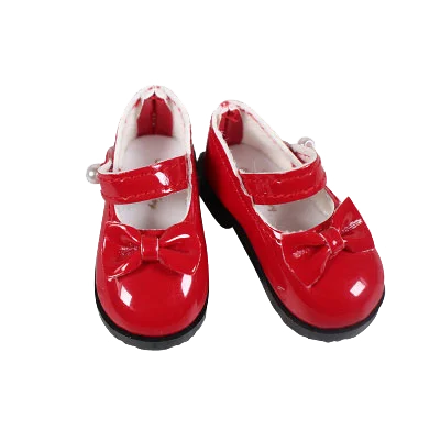 1/6 bjd doll shoes pu shoes with bowknot for 12inch 30cm doll bjd accessories