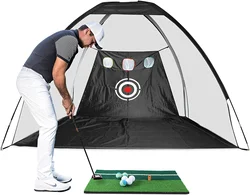 Golf Practice Net Hitting Training Aids Nets with Target for Backyard Driving Chipping Men Kids Indoor Outdoor Sports Game