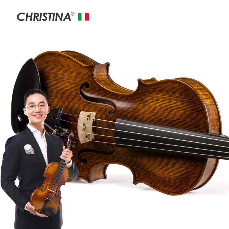 2021 New Design V09B 4/4 Professional Handmade Violin with Gift String Bow