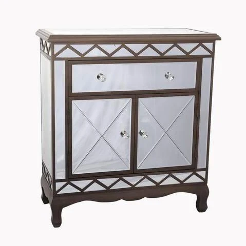 Черный зеркальный комод/зеркально-5 с Выдвижными Ящиками Tallboy-зеркальная мебель