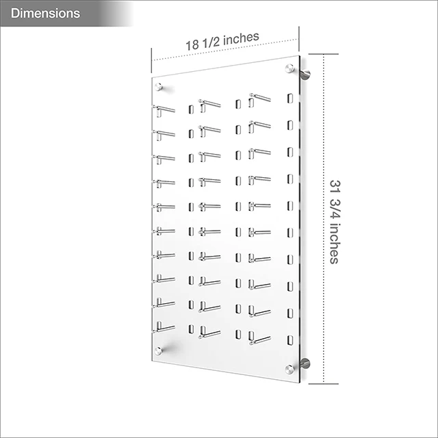 Wall Mount Transparent Acrylic Eyewear Holder Sunglass Display Stand