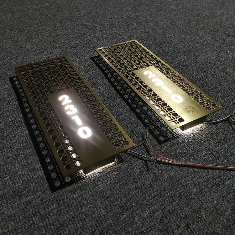 Nonluminous Acrylic Led Room Number Door Signs With ADA Braille