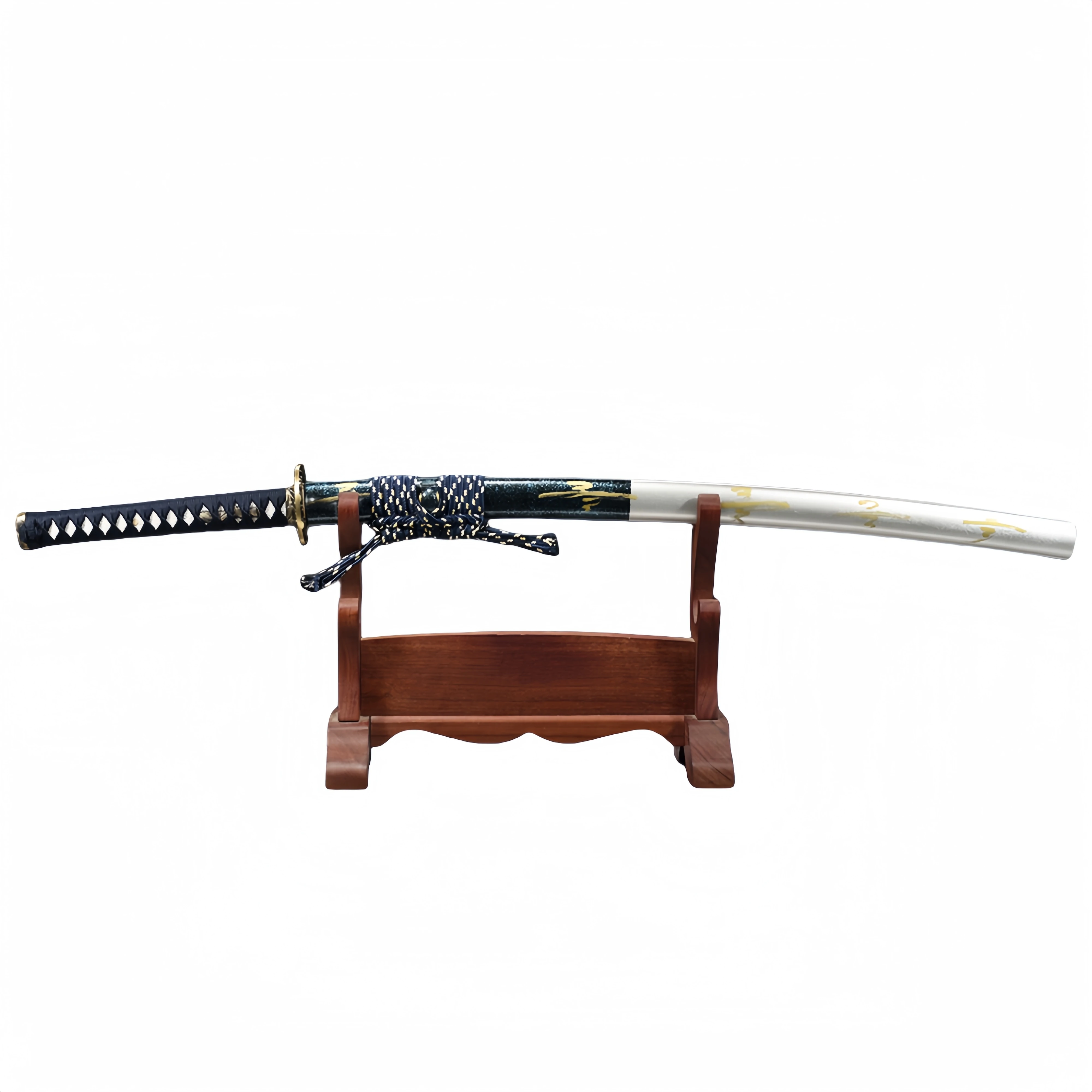 High Quality Hand Craft Brass Tsuba Damascus Sword Kids Toy Wood Sword Ninja Long Tactical Sword for Sale