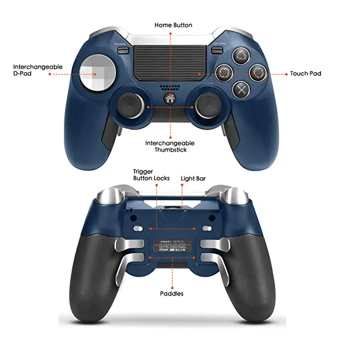  Тяжелая двойная вибрация Elite PS4 2 4G беспроводной пользовательский игровой контроллер Джойстик для консоли Play Station