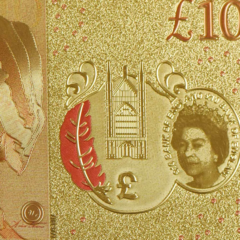 Factory wholesale amazon hot sale souvenirs 24k gold foil printing banknote prop fake money