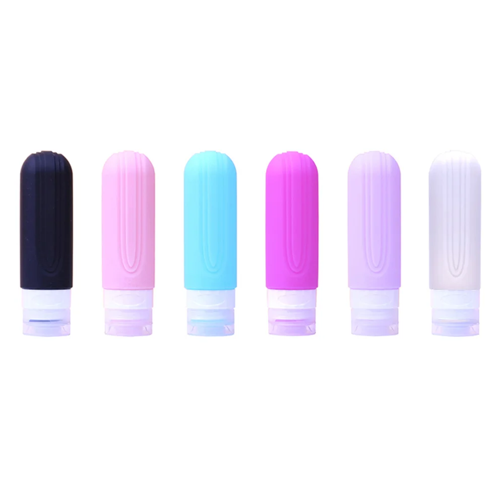 TSA Approved Portable Silicone Toiletries Containers Leak Proof Squeeze Silicon Liquid Travel Bottle Set Kit
