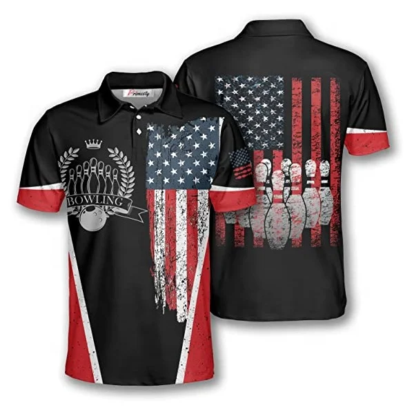 Mens Knitted Fashion Short Sleeve Unisex Sportswear Nylon Polyester Bowling Shirts