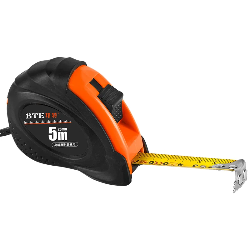 BTE Tape Measure For Worker New abs Plastic Case With PVC Jacket Super Thick Rubber For Long Life And High Accuracy Measure Tape