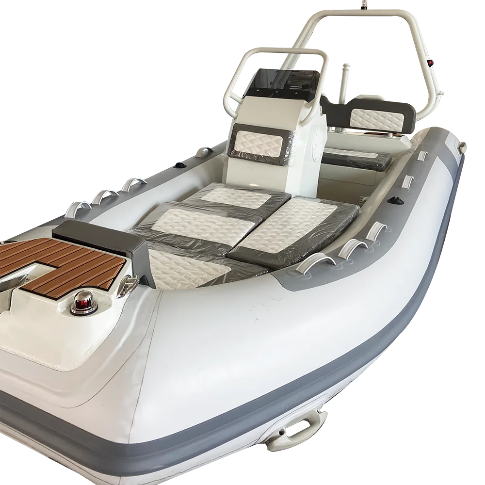 aluminum hull inflatable rhib boat DL390 13ft Luxury RIB sport boat