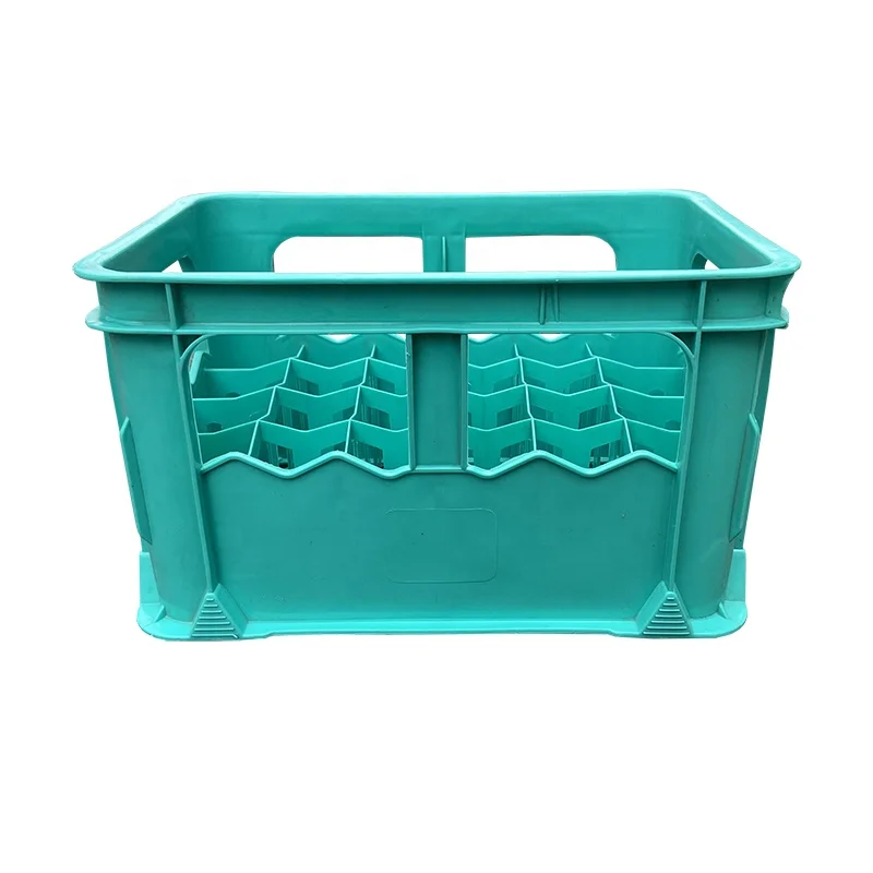 Logo Customized Wine Bottles Crates Stackable Plastic Package Turnover Boxes for Sale