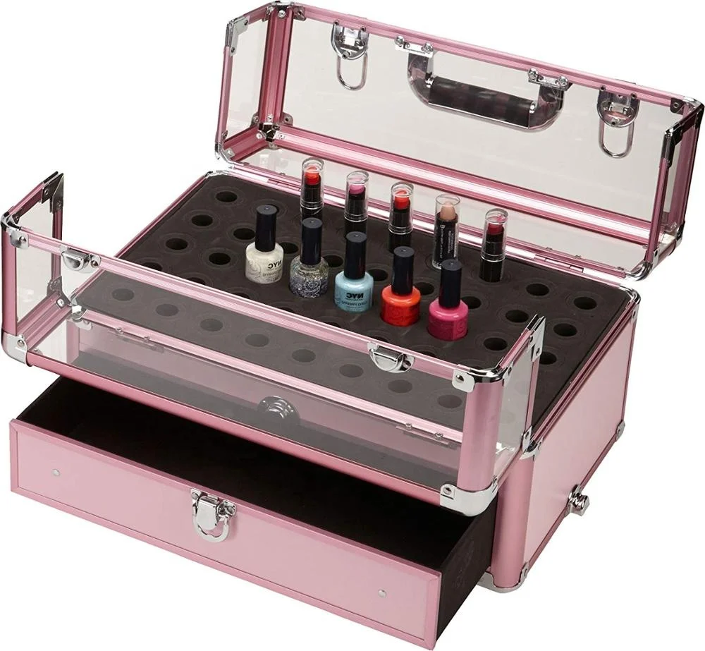 
Aluminum Professional Transparency Acrylic Vanity Case for Makeup 